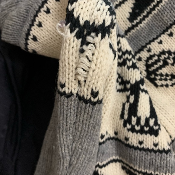 TNA wool zip up sweater - Picture 4 of 4